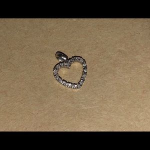 Diamond Heart Charm